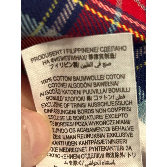 Boden Women Size 6 Button Down Shirt Flannel White Red Plaid 100% Cotton - Picture 8 of 8